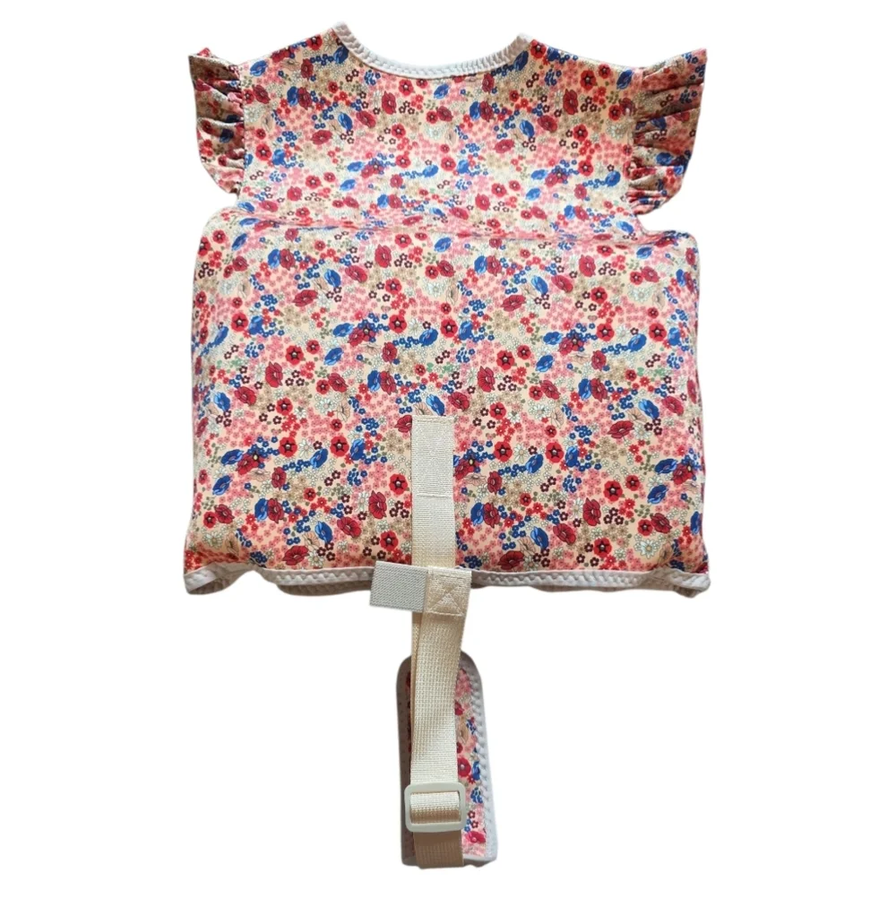 NWT Floral Toddlers Ruffle Sleeve Swim Vest 2-3 Yrs 33-42 LBS